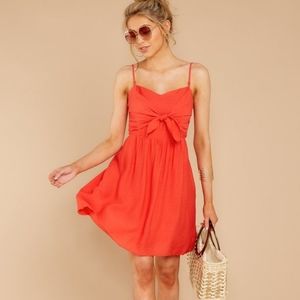 Waiting For Me Red Dress Size Large